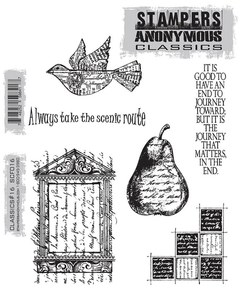 Stampers Anonymous Classics #16 Cling Mount Stamps (CBSCF016) Stampers Anonymous Classics #16 Cling Mount Stamps (CBSCF016)