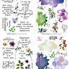 TEXT(ures) Beneath the Brambles 6x8 Inch Rub-On Transfer Set (8pcs) (TEXRO0001)