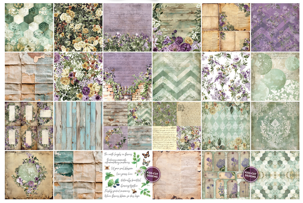 TEXT(ures) Beneath the Brambles 8x8 Inch Paper Pad (TEXPP0002) TEXT(ures) Beneath the Brambles 8x8 Inch Paper Pad (TEXPP0002)