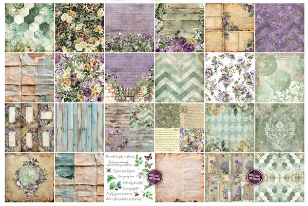 TEXT(ures) Beneath the Brambles 8x8 Inch Paper Pad (TEXPP0002) TEXT(ures) Beneath the Brambles 8x8 Inch Paper Pad (TEXPP0002)