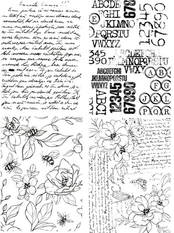 TEXT(ures) Beneath the Brambles 5x7 Inch Decoupage Paper (8pcs) (TEXDP0001)