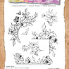 TEXT(ures) Beneath the Brambles 6x8 Inch Clear Stamp Set Floral Borders and Corners (TEXCS0001)