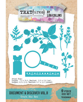 TEXT(ures) Beneath the Brambles Craft Die Set Document & Discover Vol.II (TEXCD0002)