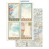 Stamperia Art of Travelling Junk Journal Stickers, Backgrounds, Cut-Outs (SBJK18)