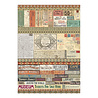Stamperia Art of Travelling Junk Journal Stickers, Backgrounds, Cut-Outs (SBJK18)