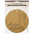 A New Beginning MDF Crafty Shapes Blank Round Tag with Plant (KLSM84)