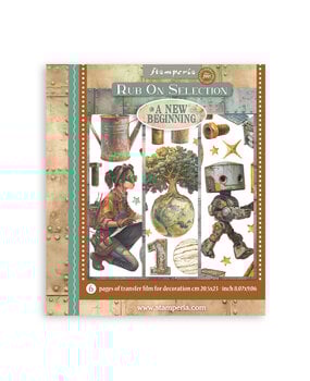 Stamperia A New Beginning Rub-On 20,5x23cm Assortment (6pcs) (DFLRBXG03)