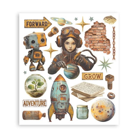 Stamperia A New Beginning Rub-On 20,5x23cm Assortment (6pcs) (DFLRBXG03)