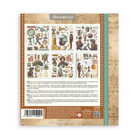 Stamperia A New Beginning Rub-On 20,5x23cm Assortment (6pcs) (DFLRBXG03)