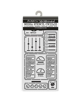 Stamperia A New Beginning Thick Stencil 12x25cm Control Panel (KSTDL155)