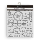 Stamperia A New Beginning Thick Stencil 20x25cm Formulas (KSTD201)
