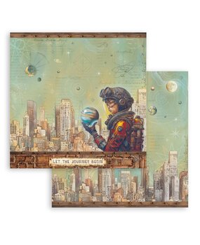 Stamperia A New Beginning 12x12 Inch Paper Sheet Skyline (10pcs) (SBB1137)