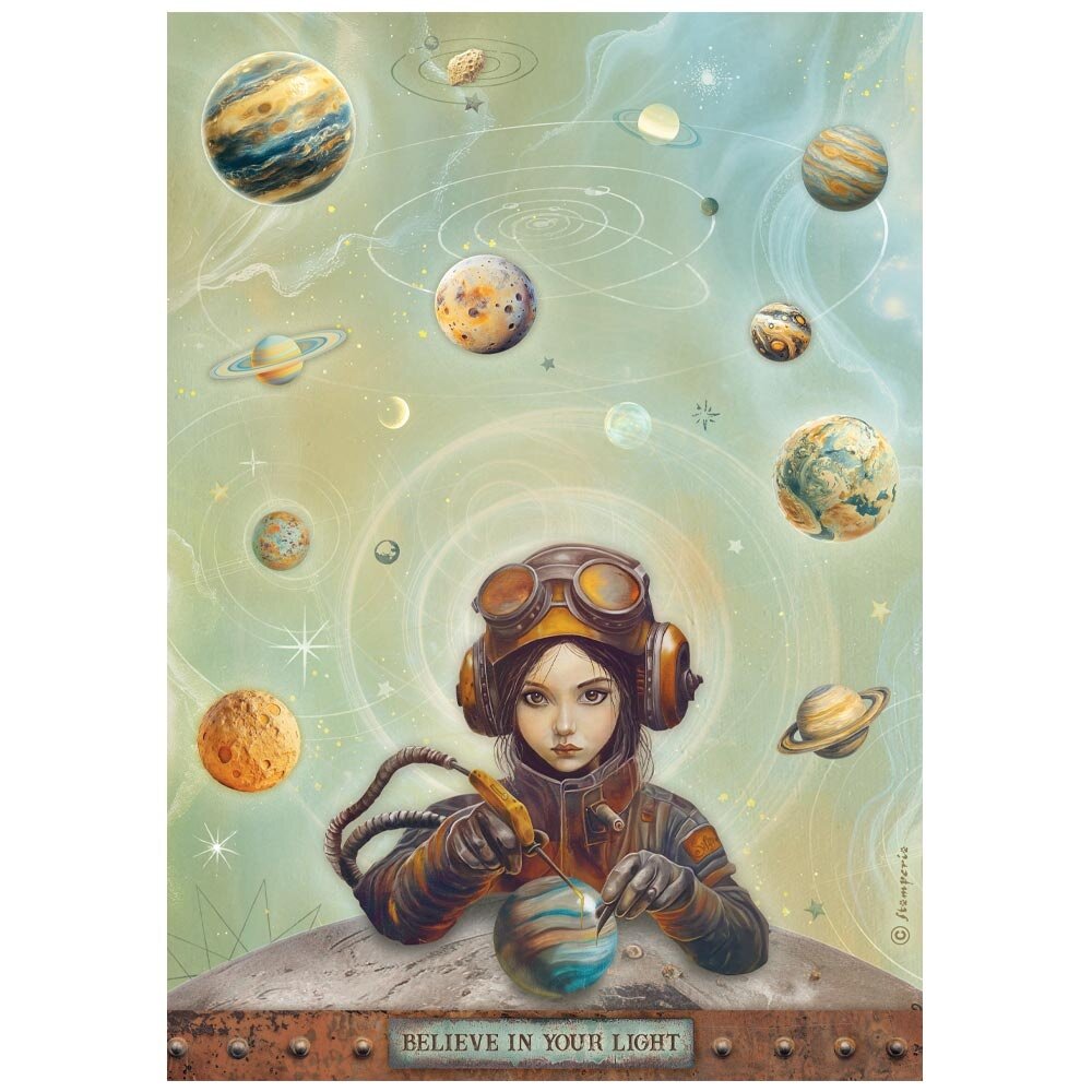 Stamperia A New Beginning A4 Rice Paper Believe in Your Light (6pcs) (DFSA41107)