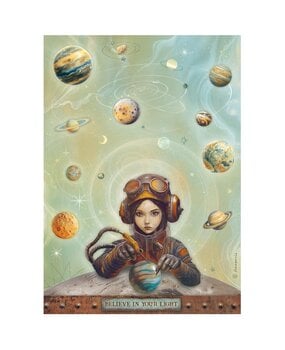 Stamperia A New Beginning A4 Rice Paper Believe in Your Light (6pcs) (DFSA41107)