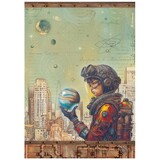 Stamperia A New Beginning A4 Rice Paper Save the Planet (6pcs) (DFSA41108)