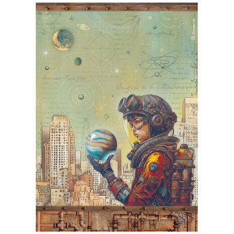 Stamperia A New Beginning A4 Rice Paper Save the Planet (6pcs) (DFSA41108)