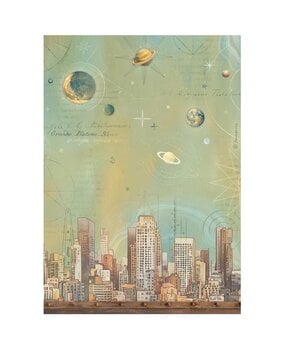 Stamperia A New Beginning A4 Rice Paper Skyline (6pcs) (DFSA41109)