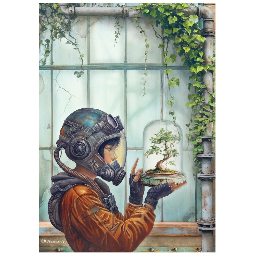 Stamperia A New Beginning A4 Rice Paper Terrarium (6pcs) (DFSA41106)