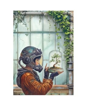 Stamperia A New Beginning A4 Rice Paper Terrarium (6pcs) (DFSA41106)