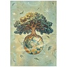Stamperia A New Beginning A4 Rice Paper The World Tree (6pcs) (DFSA41110)