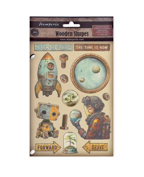 Stamperia A New Beginning A5 Colored Wooden Shape (KLSP197)