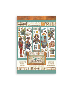 Stamperia A New Beginning A5 Washi Pad (8pcs) (SBW31)