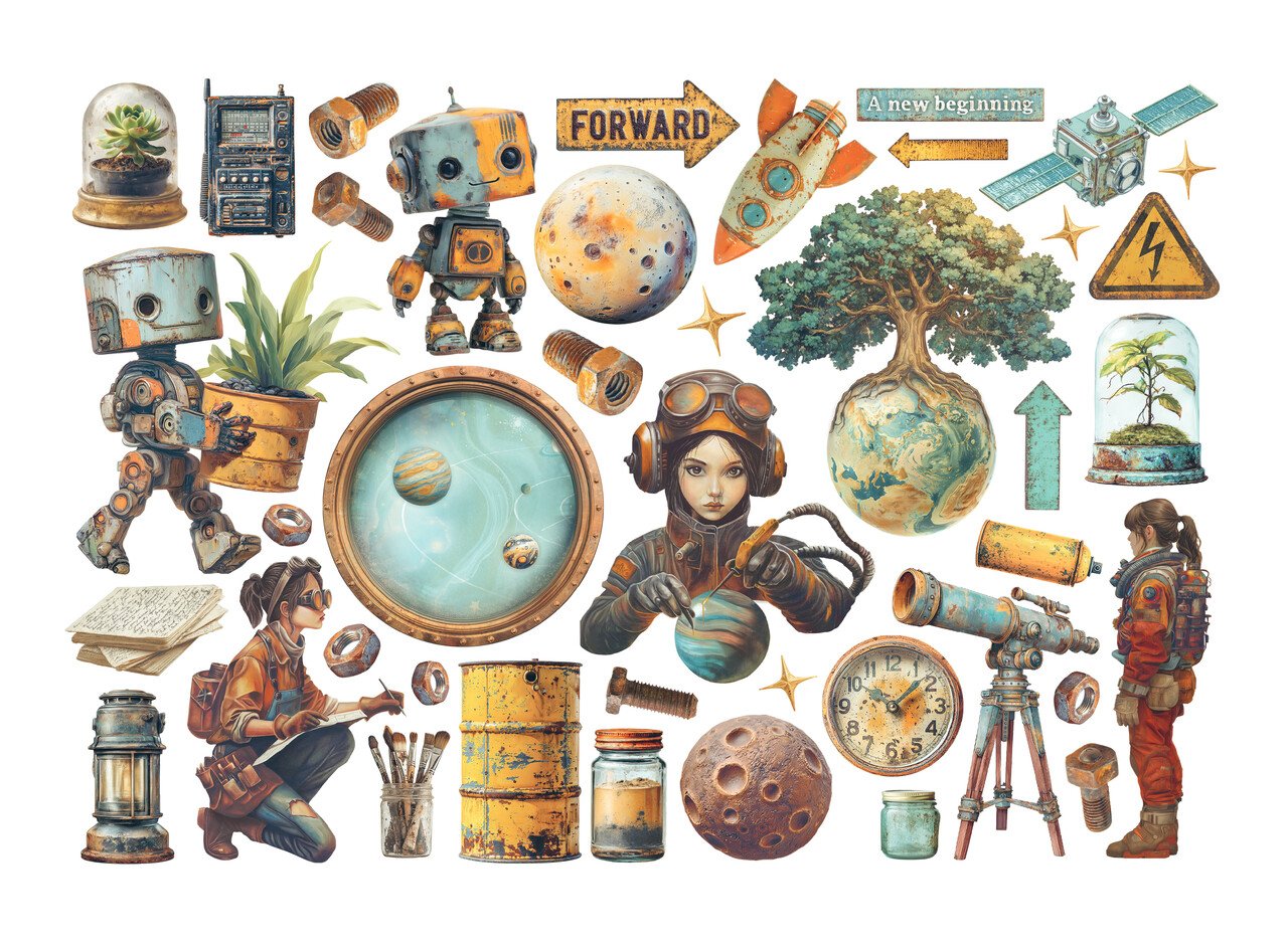 Stamperia A New Beginning Ephemera (41pcs) (DFLCT77)