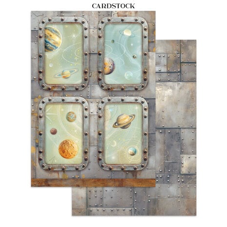 Stamperia A New Beginning Junk Journal Stickers, Backgrounds, Cut-Outs (SBJK16)