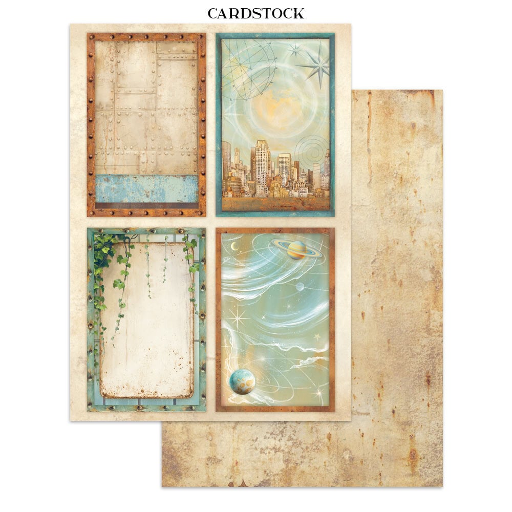 Stamperia A New Beginning Junk Journal Stickers, Backgrounds, Cut-Outs (SBJK16)