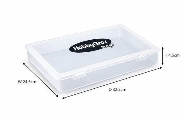HobbyGros Storage A4 Plastic Storage Box (SS137)