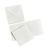 HobbyGros Storage Cards & Envelopes 6x6 Inch Pure White (50pcs) (SS136)