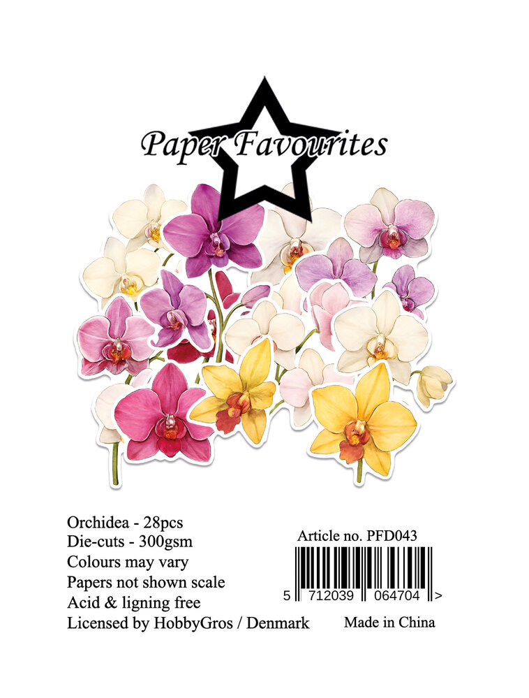 Paper Favourites Die-Cuts A7 Orchidea (28pcs) (PFD043)