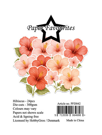 Paper Favourites Die-Cuts A7 Hibiscus (24pcs) (PFD042)