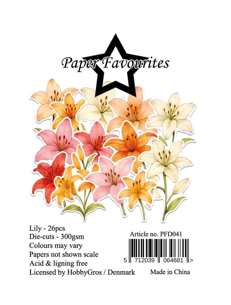 Paper Favourites Die-Cuts A7 Lily (26pcs) (PFD041)