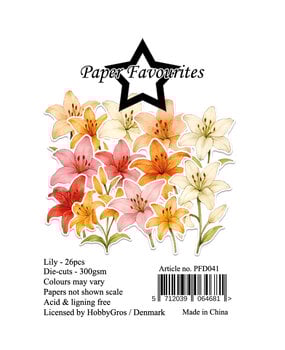 Paper Favourites Die-Cuts A7 Lily (26pcs) (PFD041)