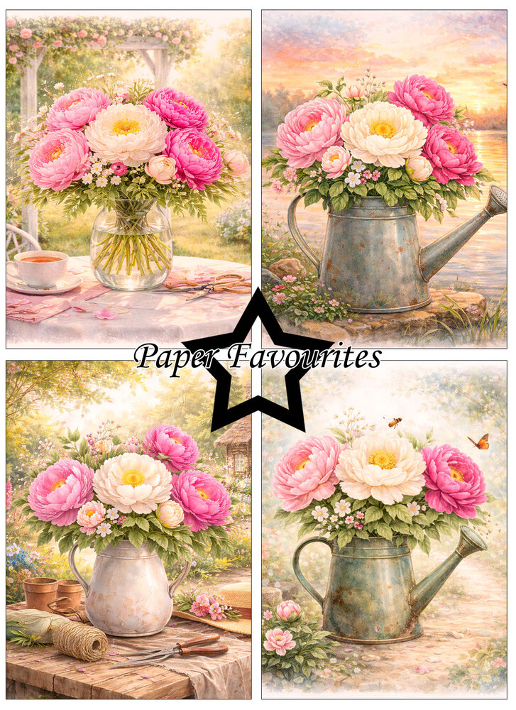 Paper Favourites Peony A6 Paper Pad (PFA616)