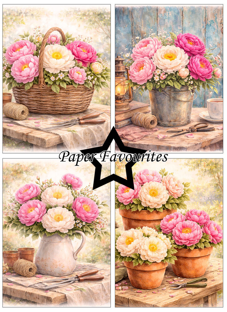 Paper Favourites Peony A6 Paper Pad (PFA616)