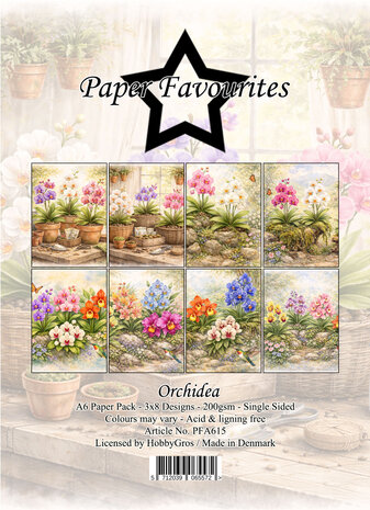 Paper Favourites Orchidea A6 Paper Pad (PFA615)