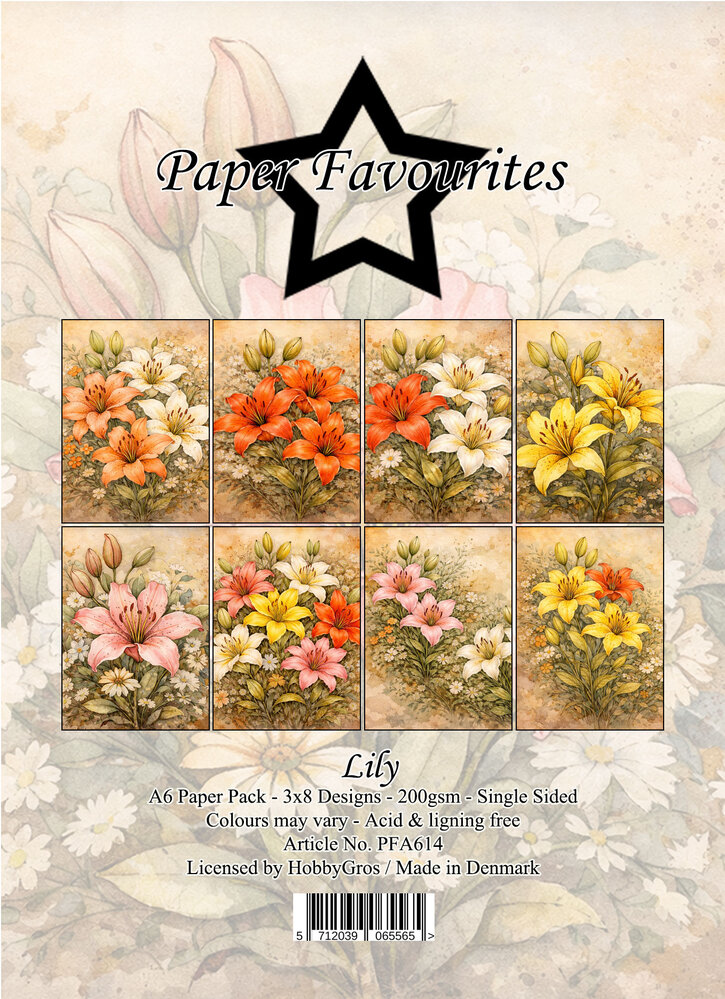 Paper Favourites Lily A6 Paper Pad (PFA614)