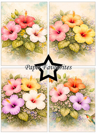 Paper Favourites Hibiscus A6 Paper Pad (PFA613)