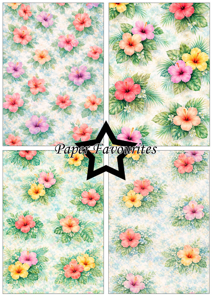 Paper Favourites Hibiscus A5 Paper Pack (PFA213)
