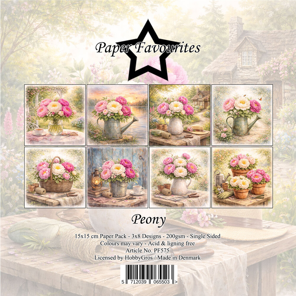 Paper Favourites Peony 6x6 Inch Paper Pack (PF575)