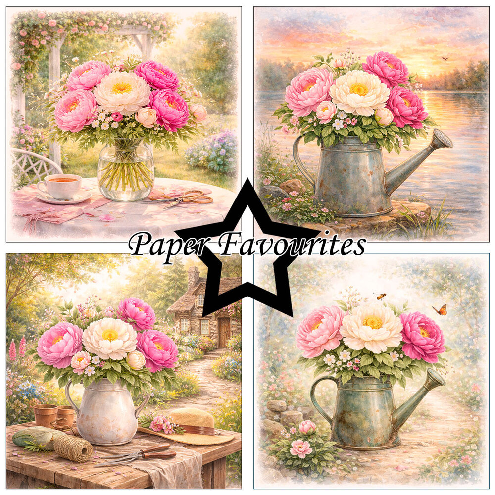 Paper Favourites Peony 6x6 Inch Paper Pack (PF575)