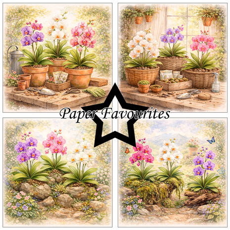 Paper Favourites Orchidea 6x6 Inch Paper Pack (PF574)