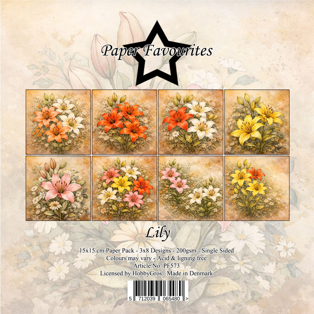 Paper Favourites Lily 6x6 Inch Paper Pack (PF573)