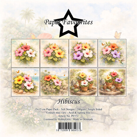 Paper Favourites Hibiscus 6x6 Inch Paper Pack (PF572)