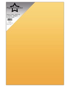 Paper Favourites Mirror Card Matte A4 Honey Gold (5pcs) (PFSS004)