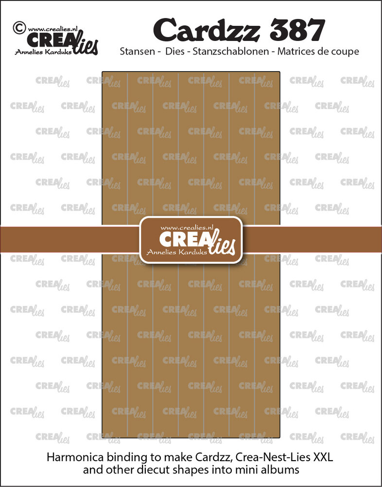 Crealies Cardzz Stansen Maak Gestanste Vormen tot Mini Albums (Harmonica) (CLCZ387)