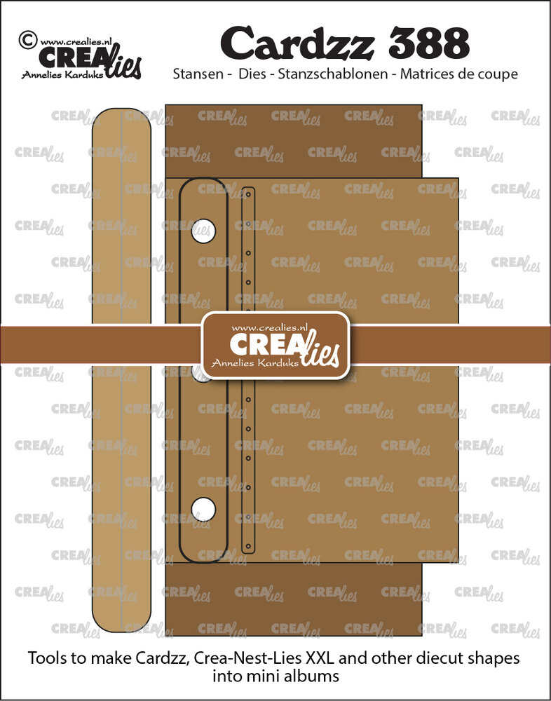 Crealies Cardzz Stansen Maak Gestanste Vormen tot Mini Albums (3pcs) (CLCZ388)