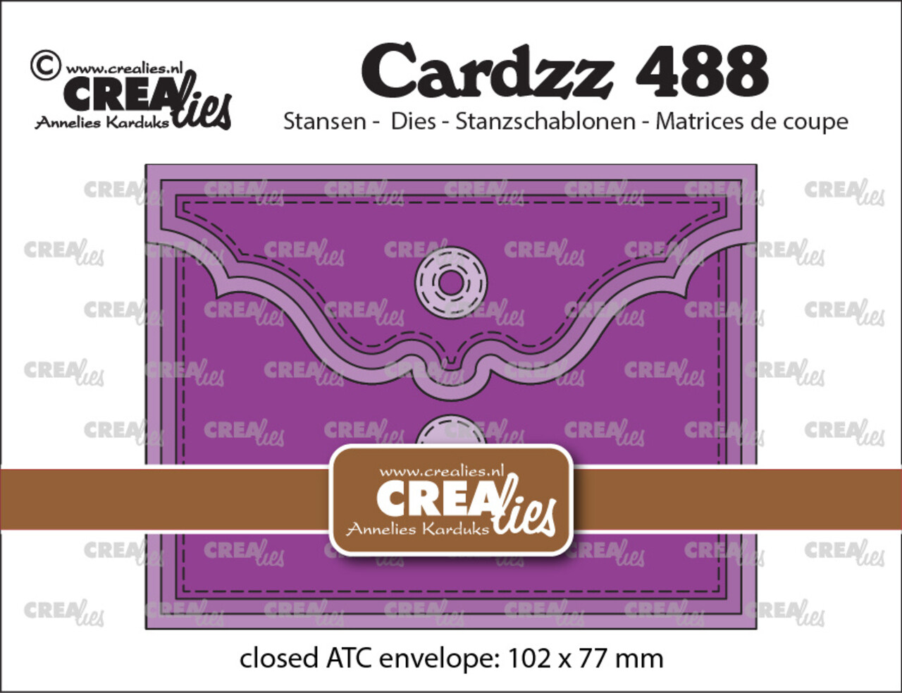 Crealies Cardzz Dies ATC Envelope Horizontal (CLCZ488)
